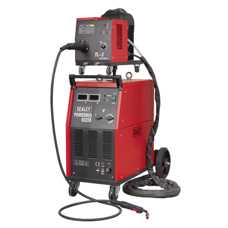 Sealey POWERMIG6025S Professional MIG Welder 250A 415V 3ph with Binzel® Euro Torch & Portable Wire Drive - POWERMIG6025S - Sealey Tools UK - Workshop Tool Storage