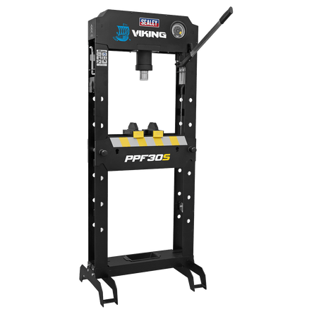 Sealey PPF30S Viking Hydraulic Press 30tonne Floor Type - PPF30S - Sealey Tools UK - Workshop Tool Storage