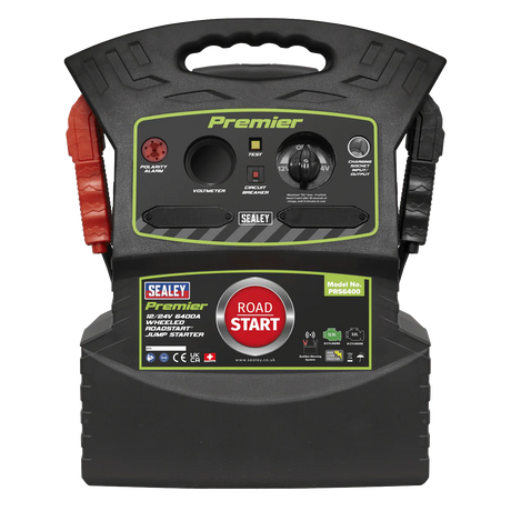 Sealey PRS6400 Premier 12/24V 6400A Wheeled RoadStart® Jump Starter - PRS6400 - Sealey Tools UK - Workshop Tool Storage