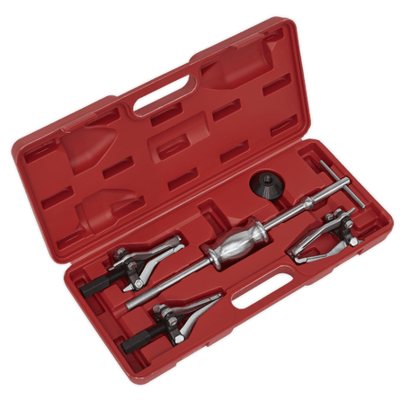 Sealey PS992 Slide Hammer Gear/Bearing Puller Set 5pc - PS992 - Sealey Tools UK - Workshop Tool Storage