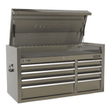 Sealey PTB104008SS Topchest 8 Drawer 1055mm Stainless Steel Heavy - Duty - PTB104008SS - Sealey Tools UK - Workshop Tool Storage