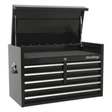 Sealey PTB91508 Topchest 8 Drawer 915mm Heavy - Duty Black - PTB91508 - Sealey Tools UK - Workshop Tool Storage