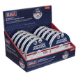 Sealey PTC11510CETD Cutting Disc 115 x 1.2mm Countertop Display Box 10 Packs of 10 - PTC11510CETD - Sealey Tools UK - Workshop Tool Storage