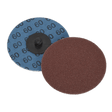 Sealey PTCQC7560 Quick - Change Sanding Disc 75mm 60Grit Pack of 10 - PTCQC7560 - Sealey Tools UK - Workshop Tool Storage