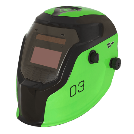 Sealey PWH3 Auto Darkening Welding Helmet - Shade 9 - 13 - Green - PWH3 - Sealey Tools UK - Workshop Tool Storage