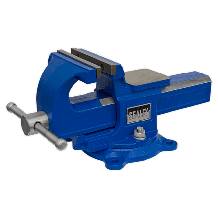 Sealey QAVE125 Vice 125mm Quick Action Swivel Base SG Iron - QAVE125 - Sealey Tools UK - Workshop Tool Storage