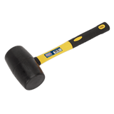 Sealey RMB200 Rubber Mallet 2lb with Fibreglass Shaft - RMB200 - Sealey Tools UK - Workshop Tool Storage