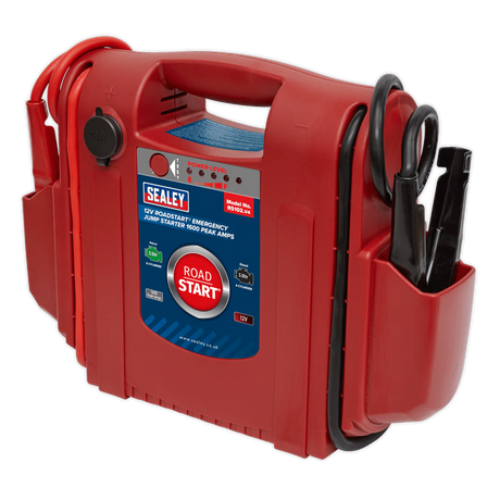 Sealey RS102 RoadStart Emergency Power Pack 12V 1600 Peak Amps - Mobile Power Systems - SLY-8763 - Sealey Tools UK - Workshop Tool Storage