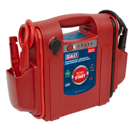 Sealey RS102 RoadStart Emergency Power Pack 12V 1600 Peak Amps - Mobile Power Systems - SLY-8763 - Sealey Tools UK - Workshop Tool Storage