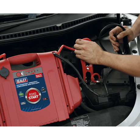 Sealey RS102 RoadStart Emergency Power Pack 12V 1600 Peak Amps - Mobile Power Systems - SLY-8763 - Sealey Tools UK - Workshop Tool Storage