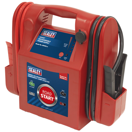 Sealey RS103 RoadStart Emergency Power Pack 12V 3200 Peak Amps - Mobile Power Systems - SLY-12950 - Sealey Tools UK - Workshop Tool Storage