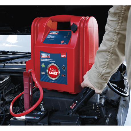 Sealey RS103 RoadStart Emergency Power Pack 12V 3200 Peak Amps - Mobile Power Systems - SLY-12950 - Sealey Tools UK - Workshop Tool Storage