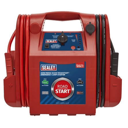 Sealey RS105 RoadStart Emergency Power Pack 12/24V 3200/1600 Peak Amps - Mobile Power Systems - SLY-12952 - Sealey Tools UK - Workshop Tool Storage