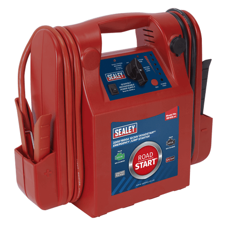 Sealey RS105 RoadStart Emergency Power Pack 12/24V 3200/1600 Peak Amps - Mobile Power Systems - SLY-12952 - Sealey Tools UK - Workshop Tool Storage