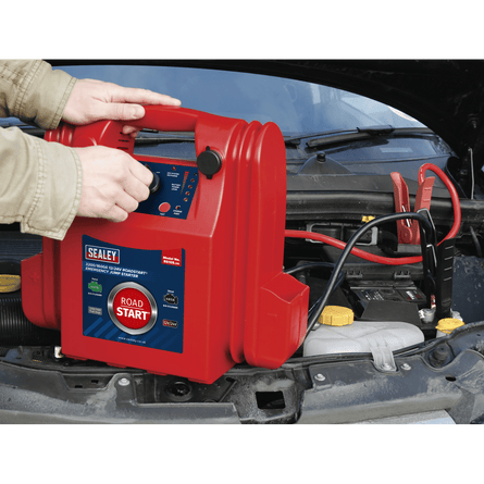 Sealey RS105 RoadStart Emergency Power Pack 12/24V 3200/1600 Peak Amps - Mobile Power Systems - SLY-12952 - Sealey Tools UK - Workshop Tool Storage