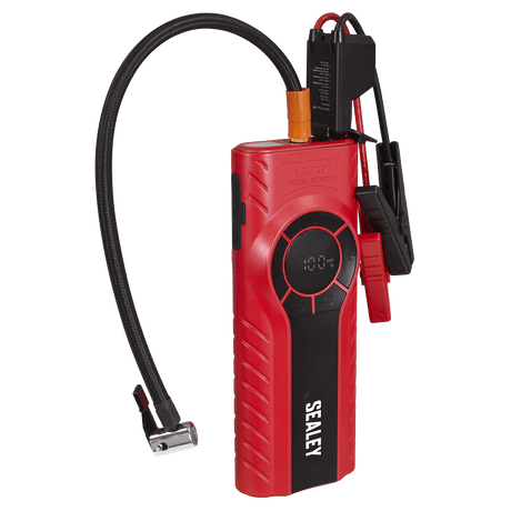 Sealey RS1200TI RoadStart® 1200A 12V Jump Starter & Tyre Inflator - RS1200TI - Sealey Tools UK - Workshop Tool Storage