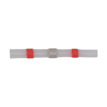 Sealey RTSSB25 Heat Shrink Butt Connector Solder Terminal 22 - 18 AWG Red Pack of 25 - RTSSB25 - Sealey Tools UK - Workshop Tool Storage