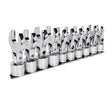 Sealey S01043 Flexible Crow's Foot Open End Spanner Set 10pc 3/8i - SLY-18410 - Sealey Tools UK - Workshop Tool Storage