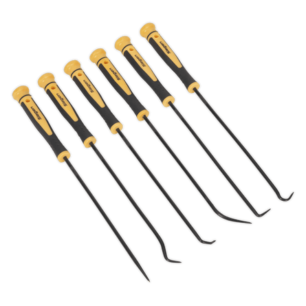 Sealey S01104 Pick & Hook Set 6pc Extra - Long - S01104 - Sealey Tools UK - Workshop Tool Storage