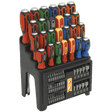 Sealey S01153 Hammer - Thru Screwdriver, Bit & Nut Driver Set 61pc - S01153 - Sealey Tools UK - Workshop Tool Storage