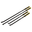 Sealey S01193 Pry Bar Set 4pc Heavy - Duty with Hammer cap - S01193 - Sealey Tools UK - Workshop Tool Storage