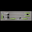 Sealey S01230 Ratchet Wrench Set 5pc 3/8"Sq Drive Flip Reverse - S01230 - Sealey Tools UK - Workshop Tool Storage