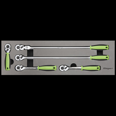 Sealey S01230 Ratchet Wrench Set 5pc 3/8"Sq Drive Flip Reverse - S01230 - Sealey Tools UK - Workshop Tool Storage