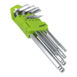 Sealey S01261 Hex Key Set Long Ball - End 9pc - Imperial - S01261 - Sealey Tools UK - Workshop Tool Storage