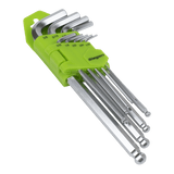 Sealey S01261 Hex Key Set Long Ball - End 9pc - Imperial - S01261 - Sealey Tools UK - Workshop Tool Storage