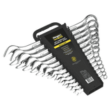 Sealey S0402 Combination Spanner Set 14pc Metric - S0402 - Sealey Tools UK - Workshop Tool Storage