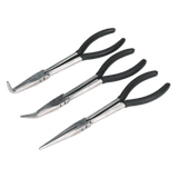 Sealey S0433 Needle Nose Pliers Set 3pc 275mm - S0433 - Sealey Tools UK - Workshop Tool Storage