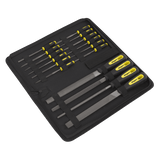 Sealey S05781 File Set 16pc Engineer's & Needle - S05781 - Sealey Tools UK - Workshop Tool Storage
