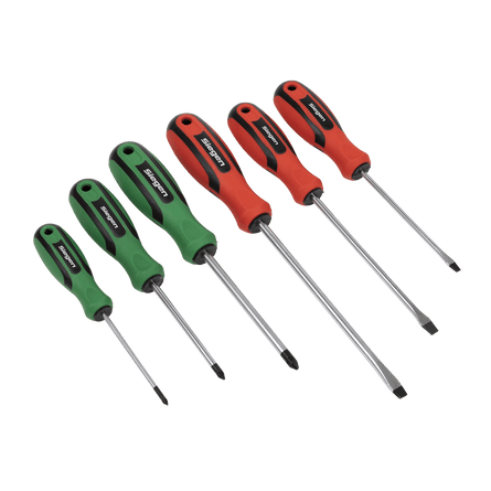 Sealey S0615 Soft Grip Screwdriver Set 6pc - S0615 - Sealey Tools UK - Workshop Tool Storage