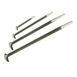 Sealey S0640 Heel Bar Set 4pc - S0640 - Sealey Tools UK - Workshop Tool Storage