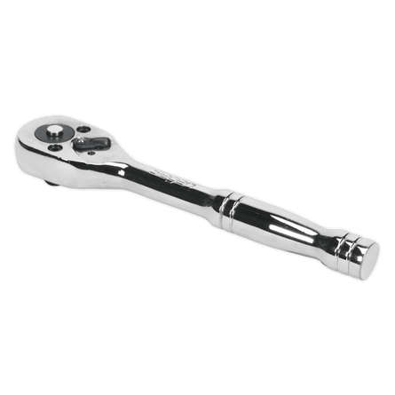 Sealey S0704 Ratchet Wrench 1/4"Sq Drive Pear - Head Flip Reverse - S0704 - Sealey Tools UK - Workshop Tool Storage