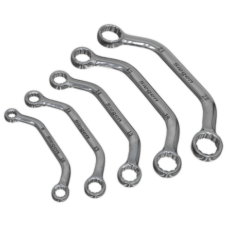 Sealey S0716 Obstruction Spanner Set 5pc Metric - S0716 - Sealey Tools UK - Workshop Tool Storage