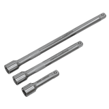Sealey S0718 Extension Bar Set 3pc 1/4"Sq Drive - S0718 - Sealey Tools UK - Workshop Tool Storage