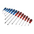 Sealey S0754 Screwdriver Set 13pc Hammer - Thru - S0754 - Sealey Tools UK - Workshop Tool Storage