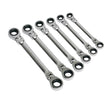 Sealey S0806 Flexi - Head Double End Ratchet Ring Spanner Set 6pc M - SLY-14153 - Sealey Tools UK - Workshop Tool Storage
