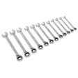 Sealey S0840 Reversible Ratchet Combination Spanner Set 12pc Metric - S0840 - Sealey Tools UK - Workshop Tool Storage
