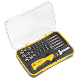 Sealey S0979 Socket & Bit Set 45pc Ratchet Screwdriver - S0979 - Sealey Tools UK - Workshop Tool Storage