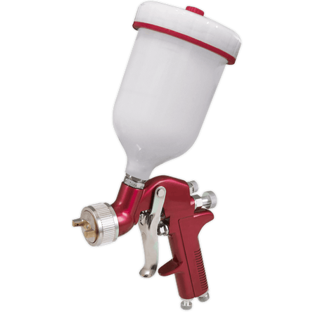 Sealey S714G Gravity Feed Spray Gun 1.4mm Set - Up - S714G - Sealey Tools UK - Workshop Tool Storage
