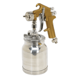 Sealey S775 Spray Gun Suction Feed Siegen Brand 1.7mm Set - Up - S775 - Sealey Tools UK - Workshop Tool Storage