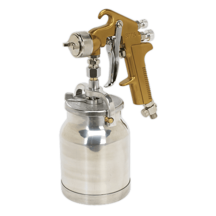 Sealey S775 Spray Gun Suction Feed Siegen Brand 1.7mm Set - Up - S775 - Sealey Tools UK - Workshop Tool Storage
