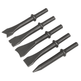 Sealey SA12C Air Hammer Chisel Set 5pc 120mm .401" Shank - SA12C - Sealey Tools UK - Workshop Tool Storage