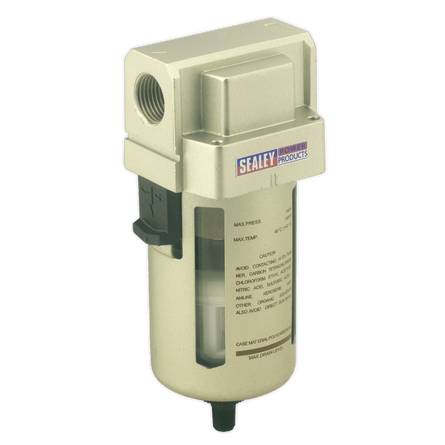 Sealey SA206FAD Air Filter Auto Drain Max Airflow 140cfm - SA206FAD - Sealey Tools UK - Workshop Tool Storage