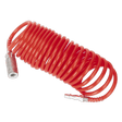 Sealey SA305 PE Coiled Air Hose 5m x 5mm with Couplings - SA305 - Sealey Tools UK - Workshop Tool Storage