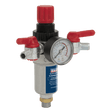 Sealey SA4FR/38 Air Filter/Regulator 3/8"BSP Male - 1/4"BSP Male - SA4FR/38 - Sealey Tools UK - Workshop Tool Storage