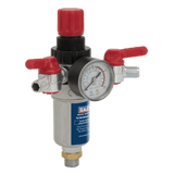 Sealey SA4FR/38 Air Filter/Regulator 3/8"BSP Male - 1/4"BSP Male - SA4FR/38 - Sealey Tools UK - Workshop Tool Storage
