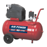 Sealey SA5020 Air Compressor 50L Direct Drive 2hp - SA5020 - Sealey Tools UK - Workshop Tool Storage